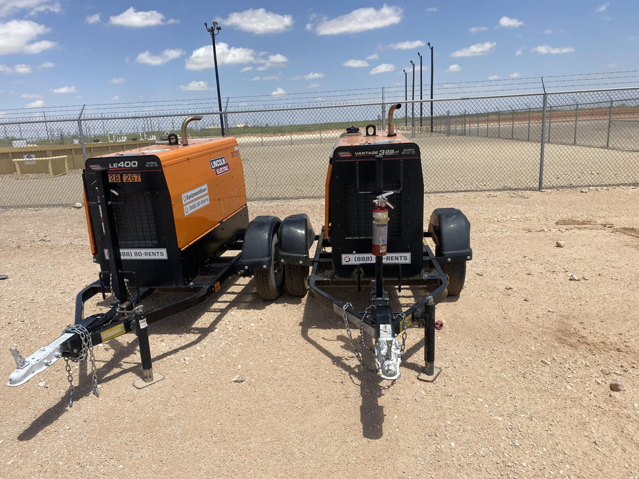 2023 Lincoln Electric LE400 Kubota V1505, Trlr, Cable Rack, Light Kit, ES Decals, T3