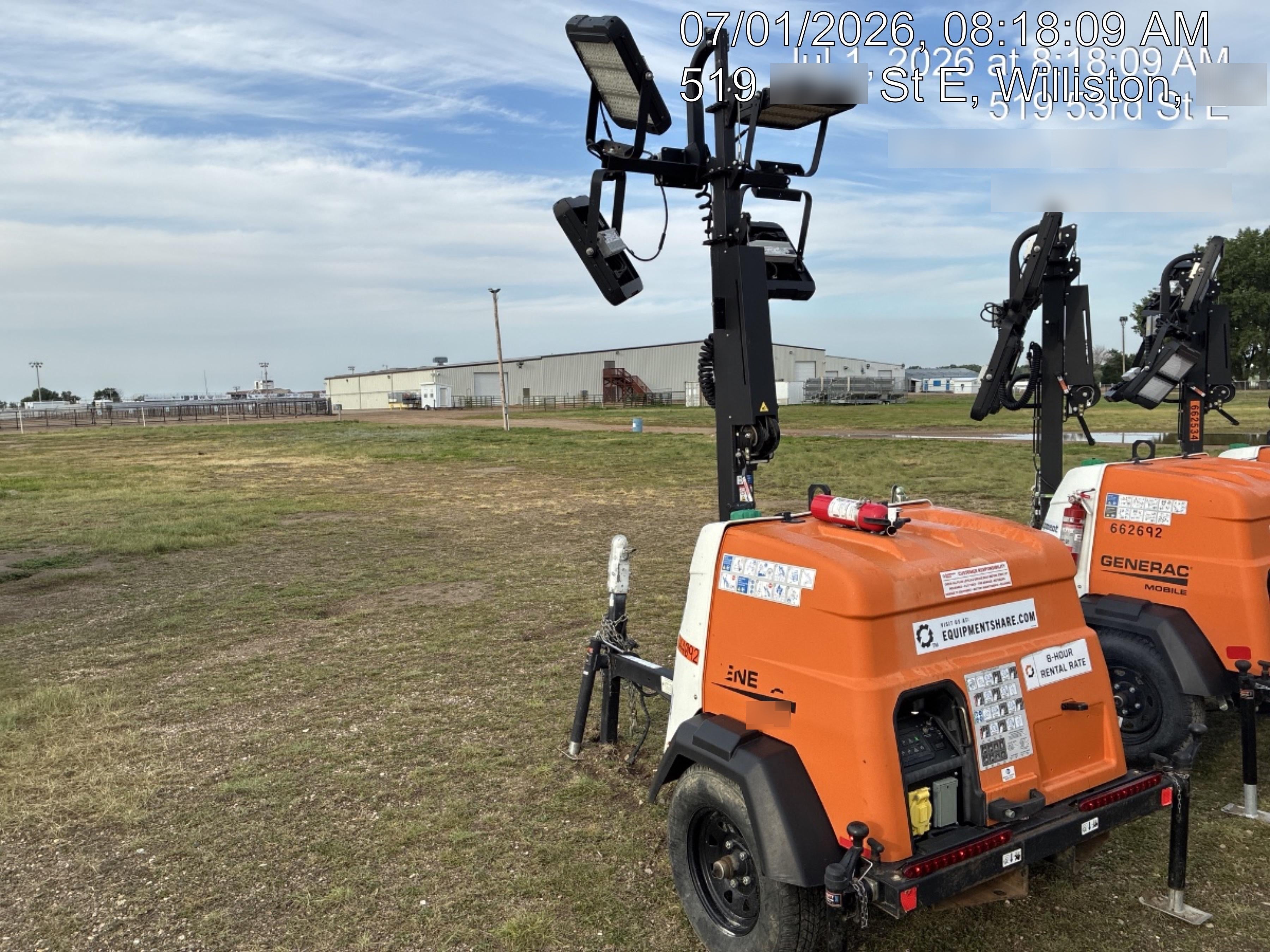 2023 Generac MLT2 Diesel, Flex Switch 120V Input, Powerzone Controller, (4) 320W LED Lights, 4kW Generator, 39.9 Gal Fuel Tank, 2" Ball, T3