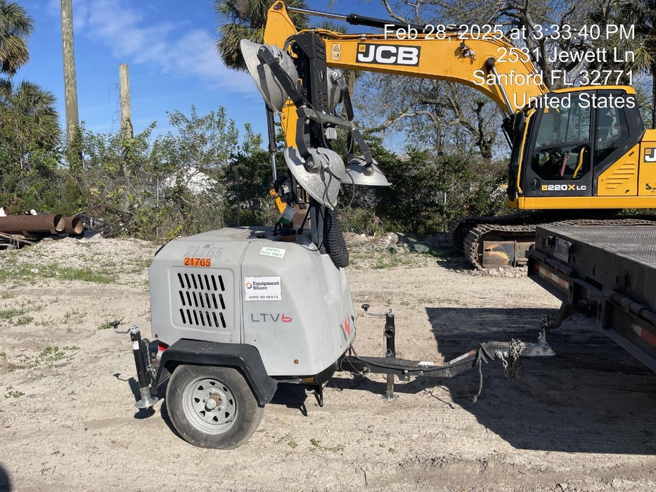 2019 Wacker Neuson LTV6L-MH Wacker Neuson LTV6L Mobile Light Tower w/Fuel Level Sensor Installed