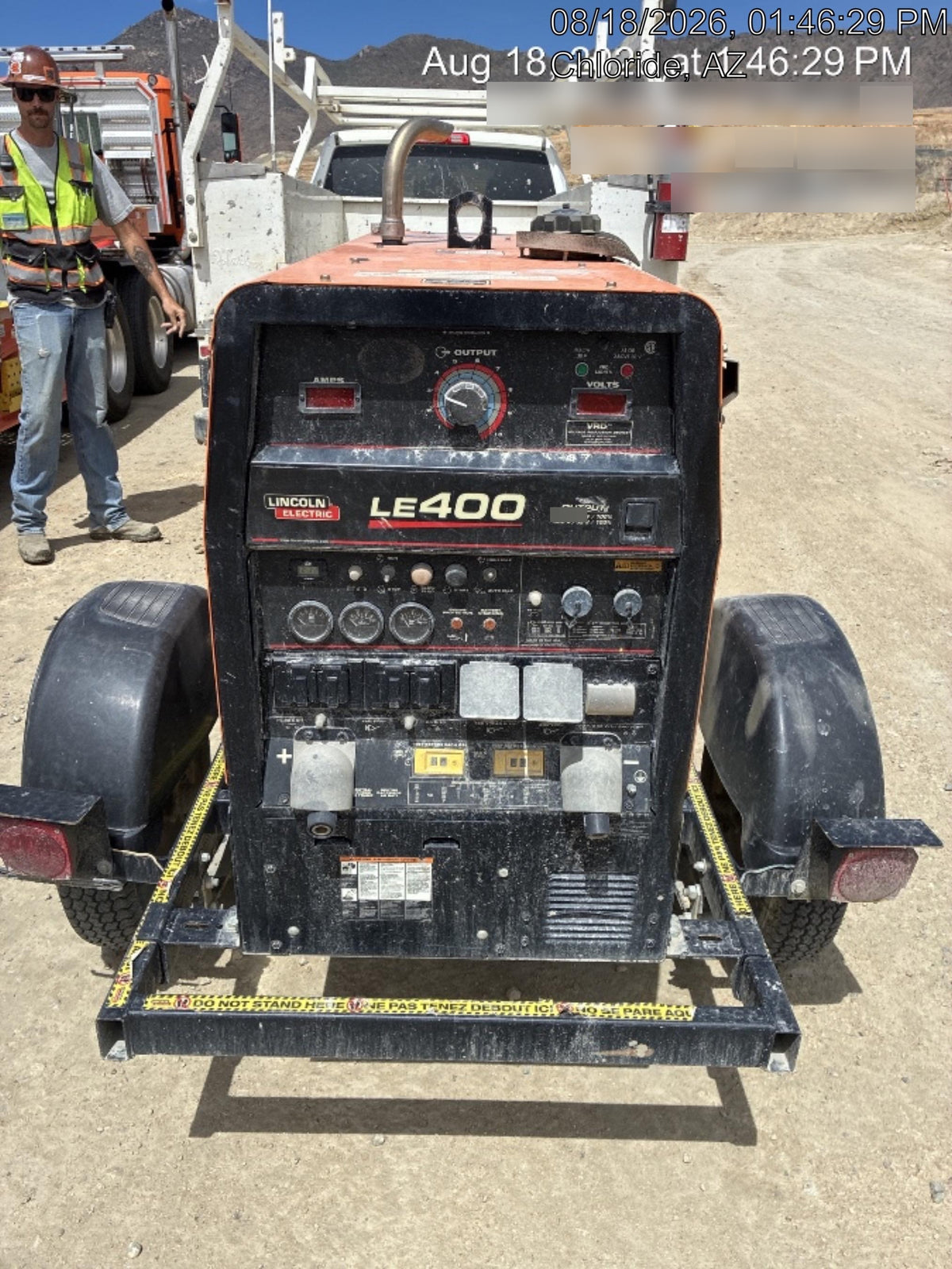 2022 Lincoln Electric LE400 Kubota V1505, Trlr, Cable Rack, Light Kit, ES Decals, T3