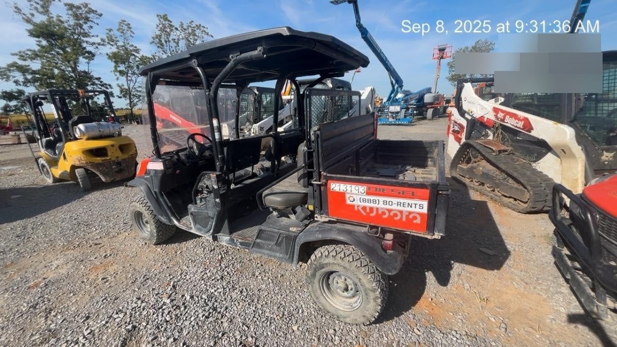 2022 Kubota RTV-X1140W-H Plastic Canopy, Windshield Acrylic Clear, LED Strobe Light, Wire Harness Kit, Back up Alarm
