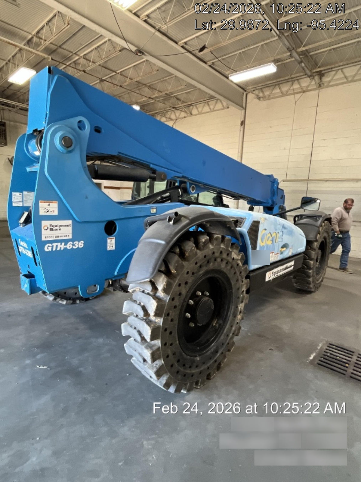 2019 Genie GTH-636 Cab/Heat/AC, Solid RT Tires, LED Work Lights, Beacon 60" QA Carriage, 48" Forks
