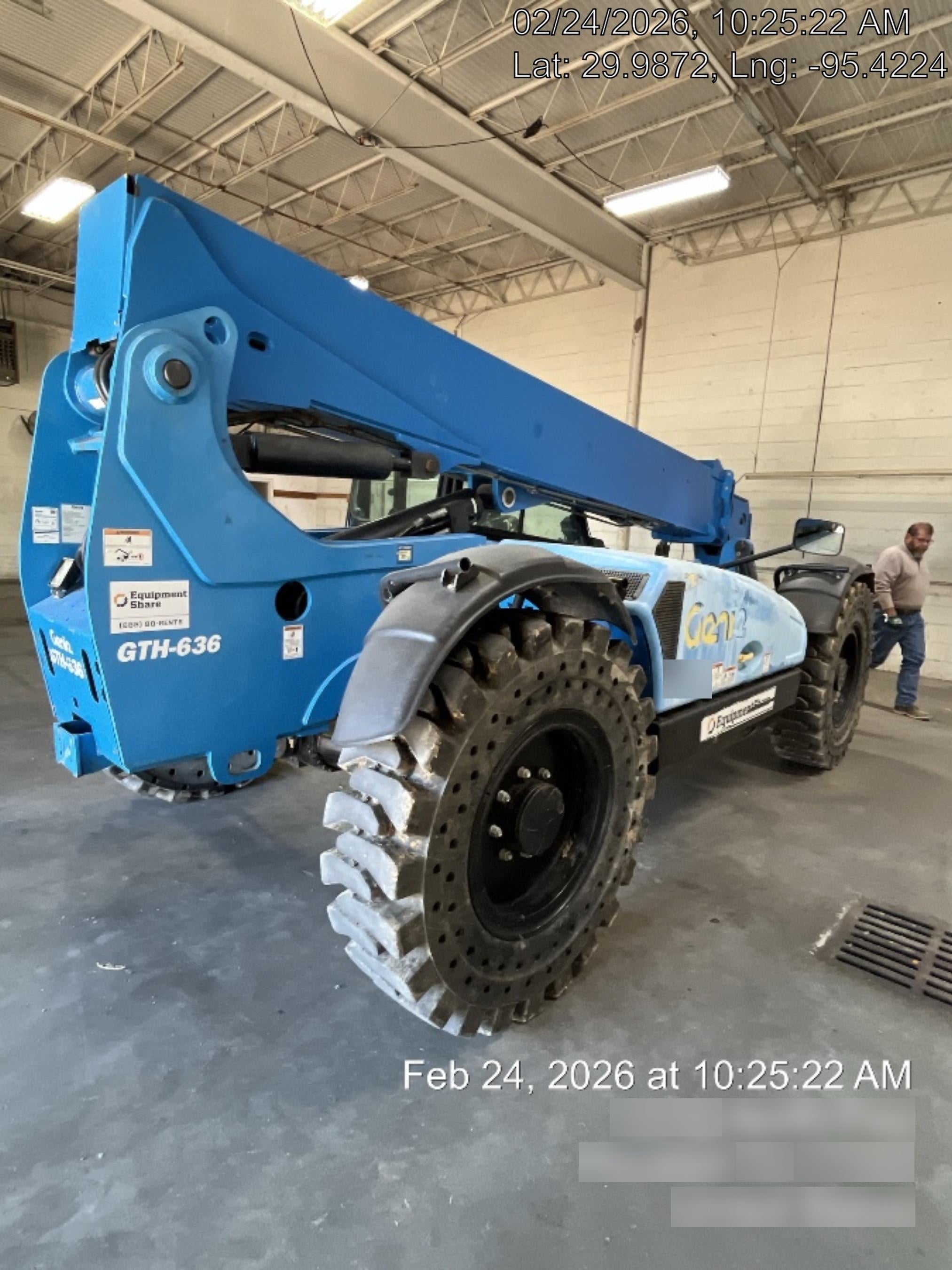 2019 Genie GTH-636 Cab/Heat/AC, Solid RT Tires, LED Work Lights, Beacon 60" QA Carriage, 48" Forks
