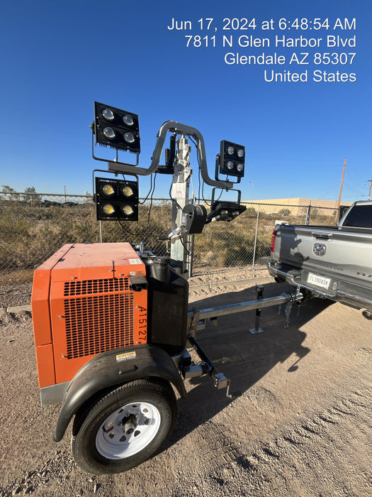 2024 Wanco WLTT-4MM4K Diesel, Deep Sea Controller, Shore Power Plug, Auto Start, (4) 350W LED Floodlights, 4kW Generator, 60 Gal Fuel Tank, 2" Ball, T3
