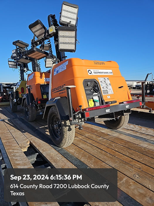 2023 Generac MLT2 Diesel, Flex Switch 120V Input, Powerzone Controller, (4) 320W LED Lights, 4kW Generator, 39.9 Gal Fuel Tank, 2" Ball, T3