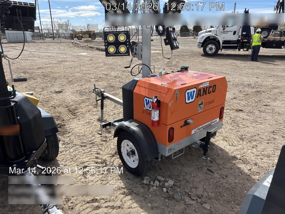 2023 Wanco WLTT-4MM4K Diesel, Deep Sea Controller, Shore Power Plug, Auto Start, (4) 350W LED Floodlights, 4kW Generator, 60 Gal Fuel Tank, 2" Ball, T3