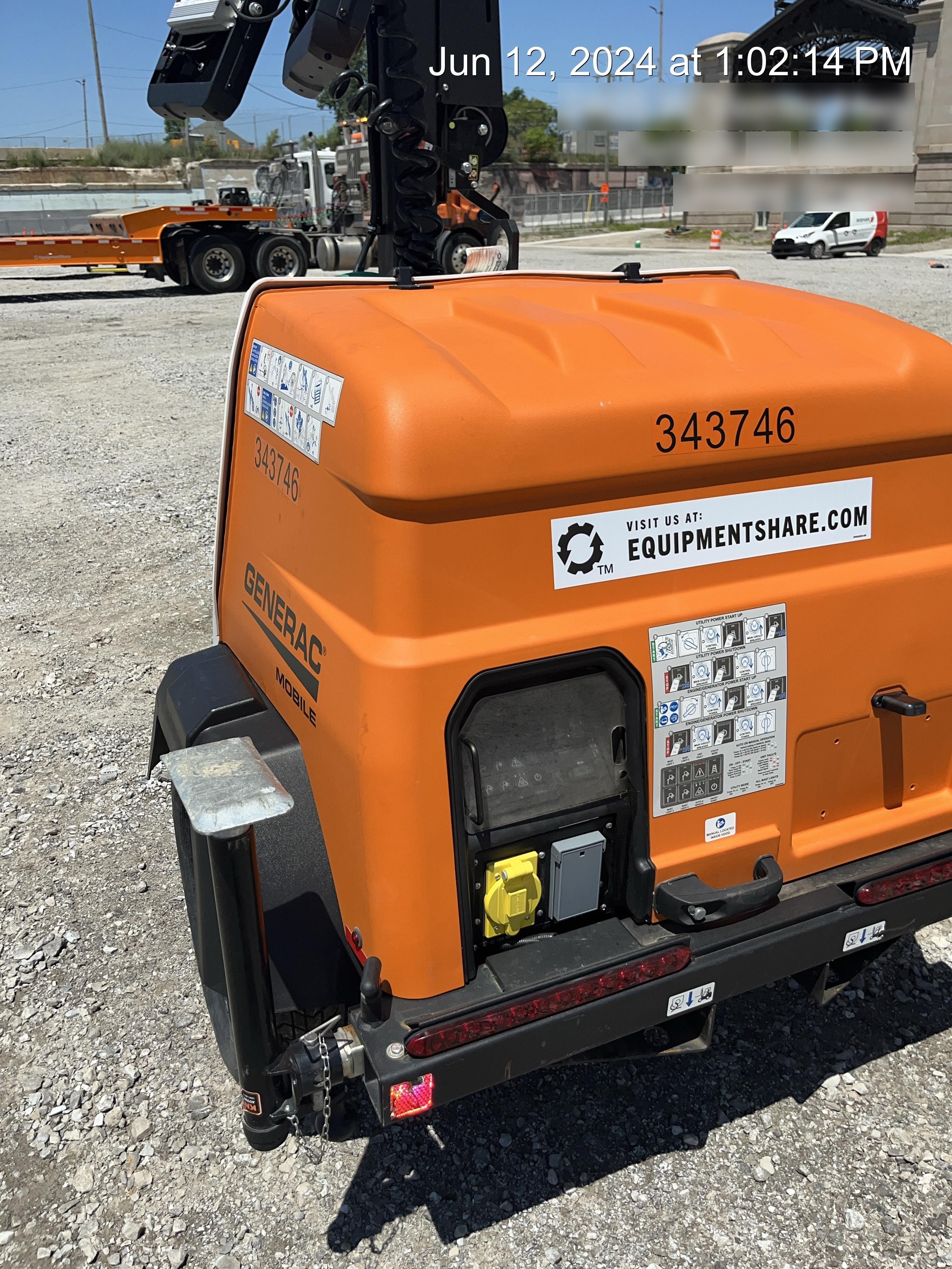 2023 Generac MLT2 Diesel, Flex Switch 120V Input, Powerzone Controller, (4) 320W LED Lights, 4kW Generator, 39.9 Gal Fuel Tank, 2" Ball, T3