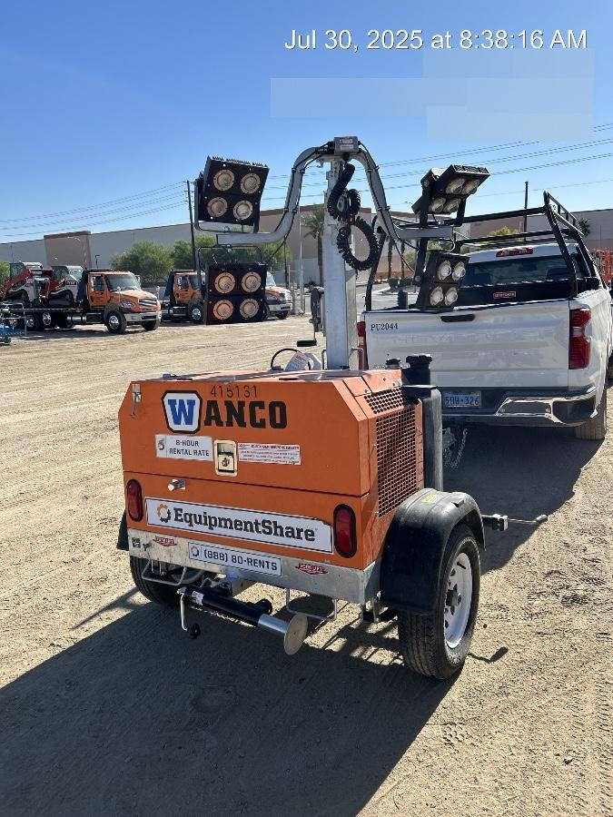 2024 Wanco WLTT-4MM4K Diesel, Deep Sea Controller, Shore Power Plug, Auto Start, (4) 350W LED Floodlights, 4kW Generator, 60 Gal Fuel Tank, 2" Ball, T3