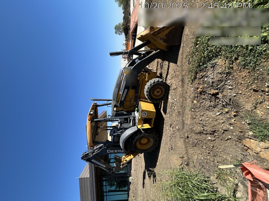 2019 John Deere 310LEP 4wd, Canopy, Standard dipper, ISO, Rear Auxiliary Hydraulics, Manual QC, 12”, 18”, and 24” buckets