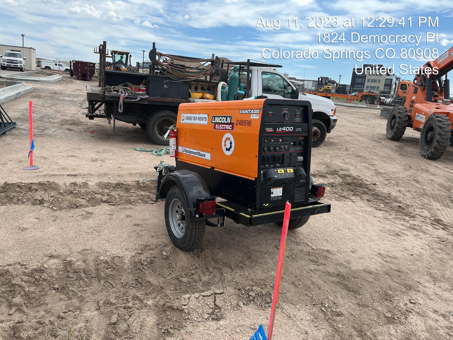 2022 Lincoln Electric LE400 Kubota V1505, Trlr, Cable Rack, Light Kit, ES Decals, T3