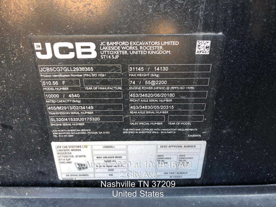 2020 JCB 510-56
