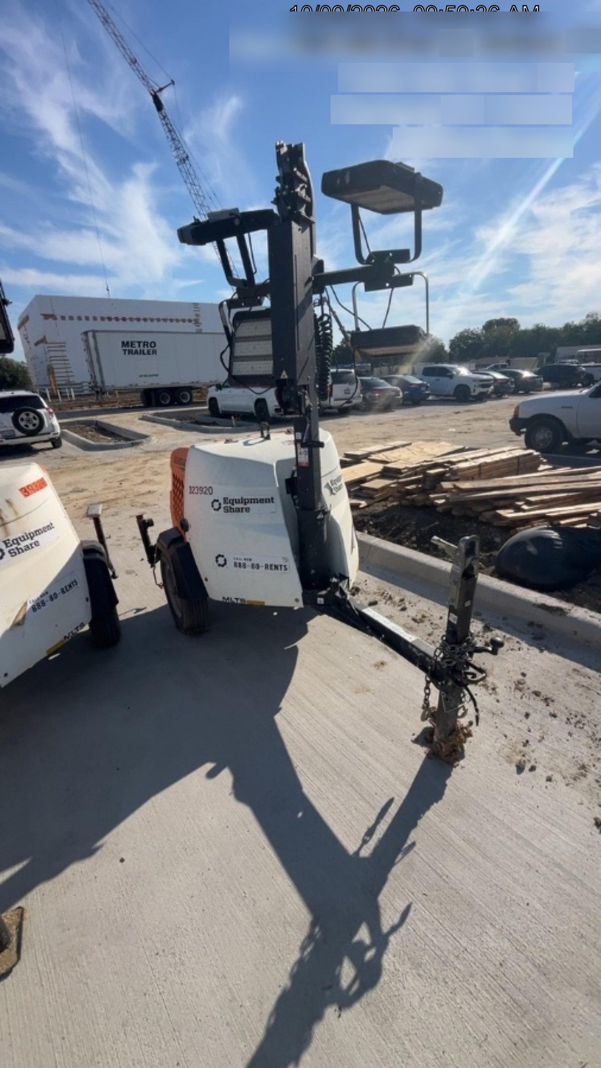 2023 Generac MLT2 Diesel, Flex Switch 120V Input, Powerzone Controller, (4) 320W LED Lights, 4kW Generator, 39.9 Gal Fuel Tank, 2" Ball, T3