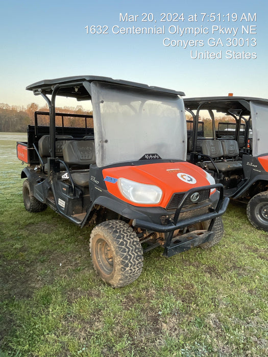 2022 Kubota RTV-X1140W-H Plastic Canopy, Windshield Acrylic Clear, LED Strobe Light, Wire Harness Kit, Back up Alarm