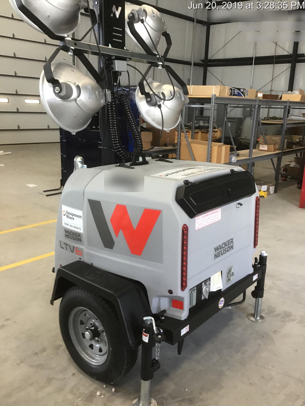 2019 Wacker Neuson LTV6L-MH Standard Options, ES Track Hardware, Fuel Level Sensor