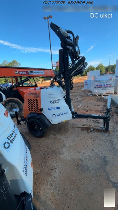 2024 Generac MLT2 Diesel, Flex Switch 120V Input, Powerzone Controller, 
(4) 320W LED Lights, 4kW Generator, 39.9 Gal Fuel Tank, 2" Ball, T3