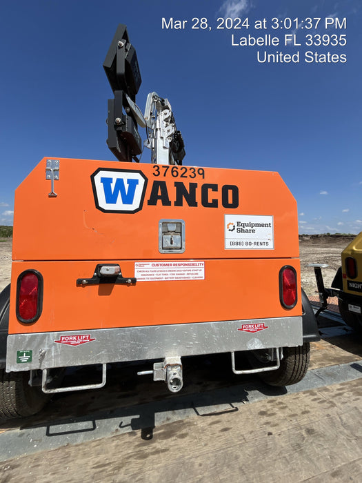 2023 Wanco WLTT-4MM4K Diesel, Deep Sea Controller, Shore Power Plug, Auto Start, (4) 350W LED Floodlights, 4kW Generator, 60 Gal Fuel Tank, 2" Ball, T3