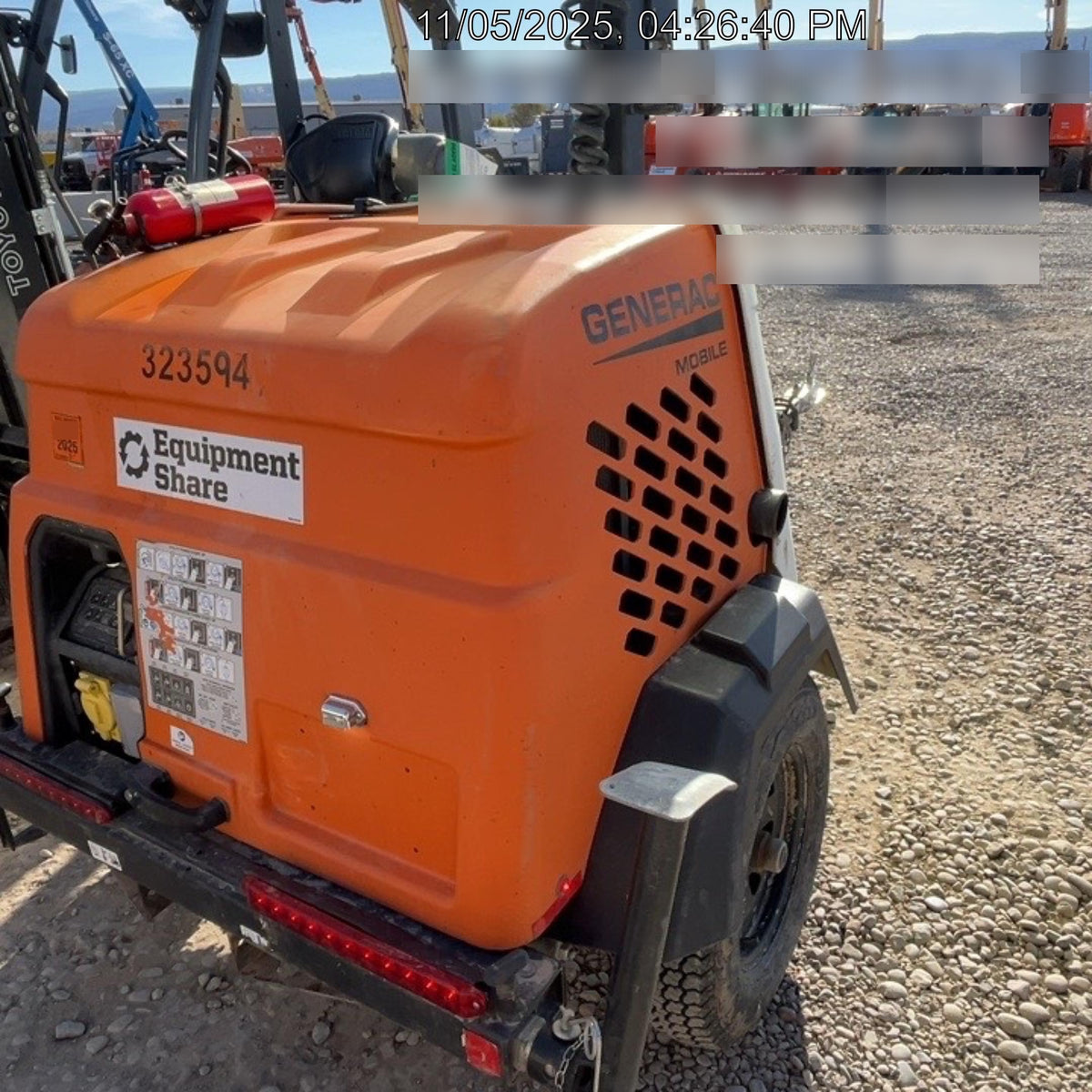 2023 Generac MLT2 Diesel, Flex Switch 120V Input, Powerzone Controller, (4) 320W LED Lights, 4kW Generator, 39.9 Gal Fuel Tank, 2" Ball, T3
