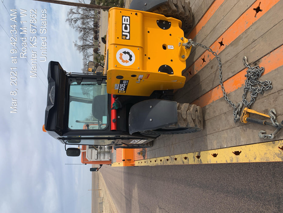 2020 JCB 505-20TC Cab/Heat/Air, Solid Tires, Work Lights, Beacon, Aux Hydraulics, Back up Alarm, ES Decals