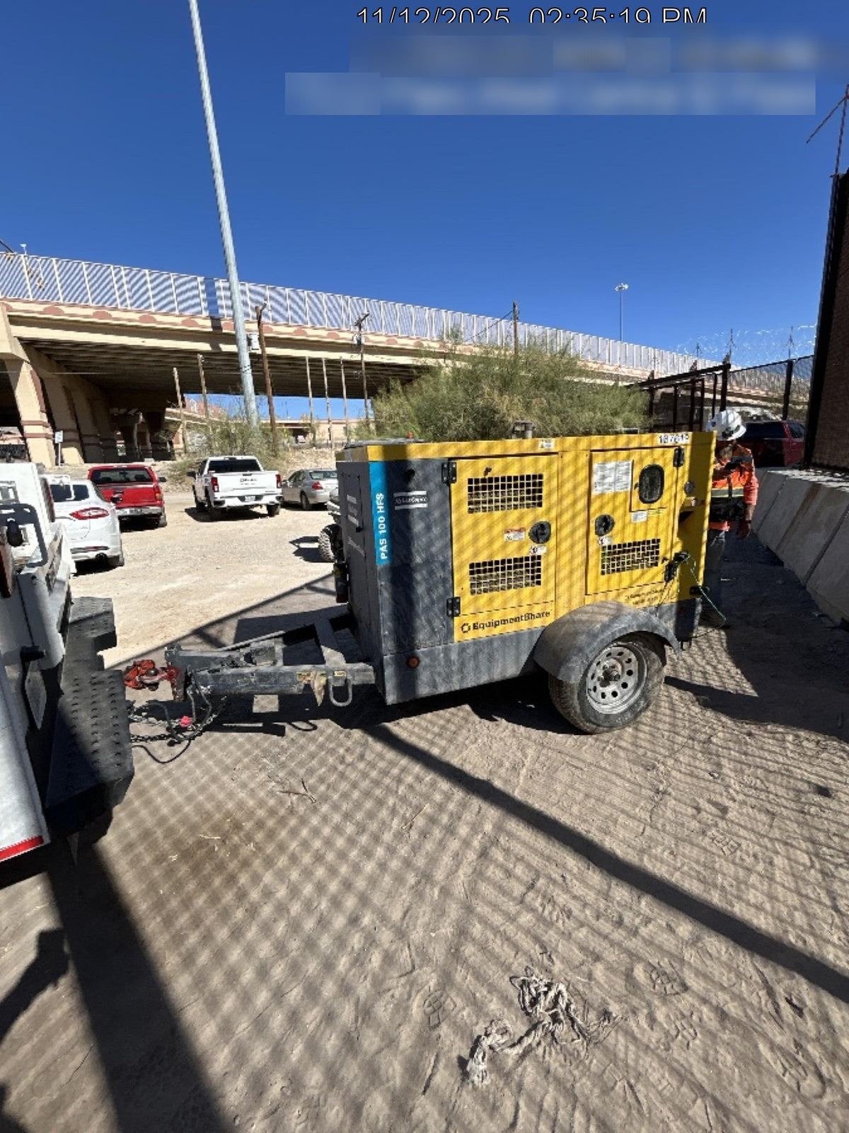 2021 ATLAS COPCO PAS 100 HF CS Enclosed