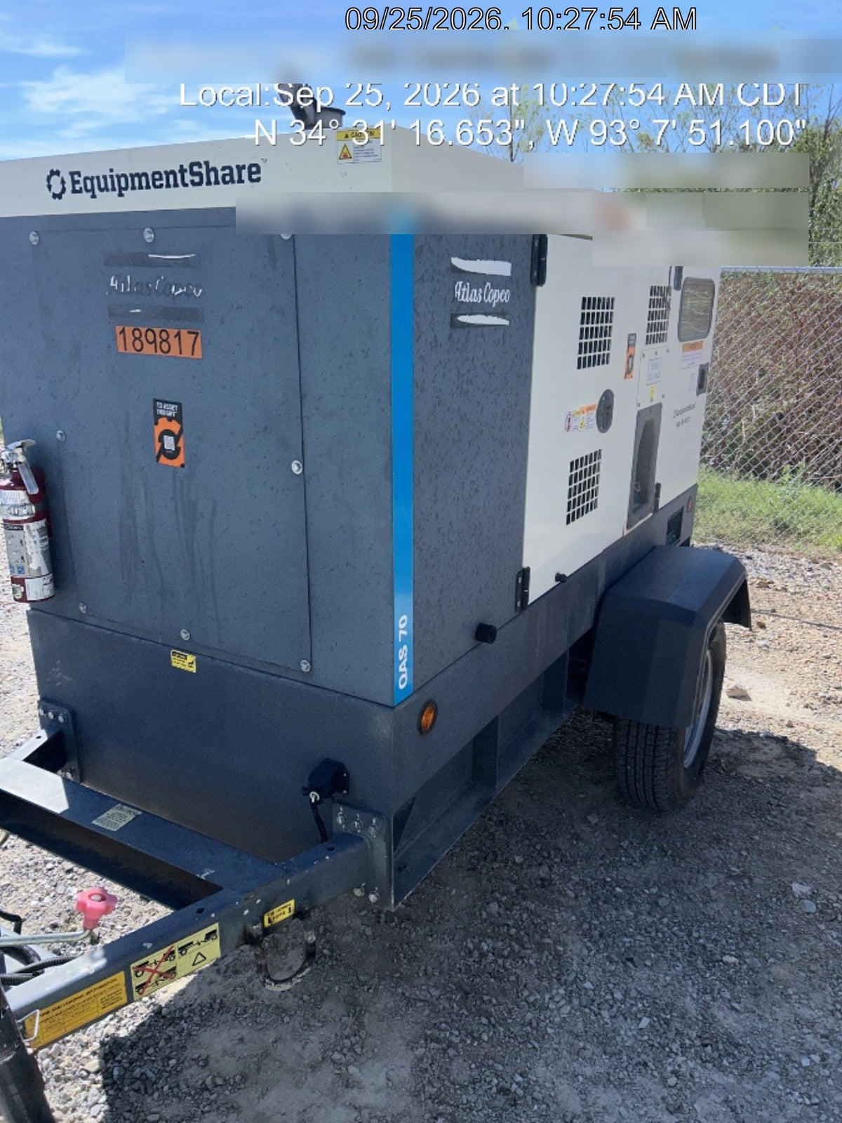 2021 ATLAS COPCO QAS 70