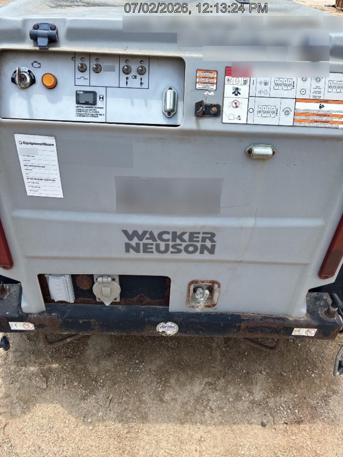 2019 Wacker Neuson LTV6K-LED LTV6K Light Tower, LED 300W, Telematics EQ SH Kubota