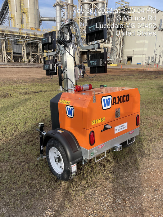 2023 Wanco WLTT-4MM4K Diesel, Deep Sea Controller, Shore Power Plug, Auto Start, (4) 350W LED Floodlights, 4kW Generator, 60 Gal Fuel Tank, 2" Ball, T3