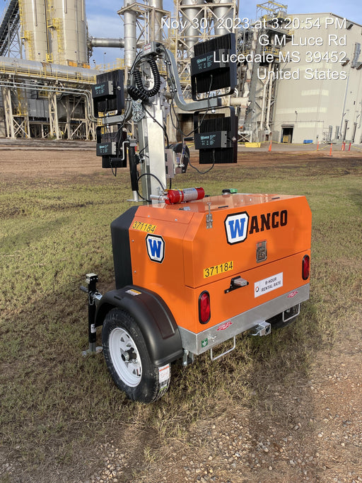 2023 Wanco WLTT-4MM4K Diesel, Deep Sea Controller, Shore Power Plug, Auto Start, (4) 350W LED Floodlights, 4kW Generator, 60 Gal Fuel Tank, 2" Ball, T3