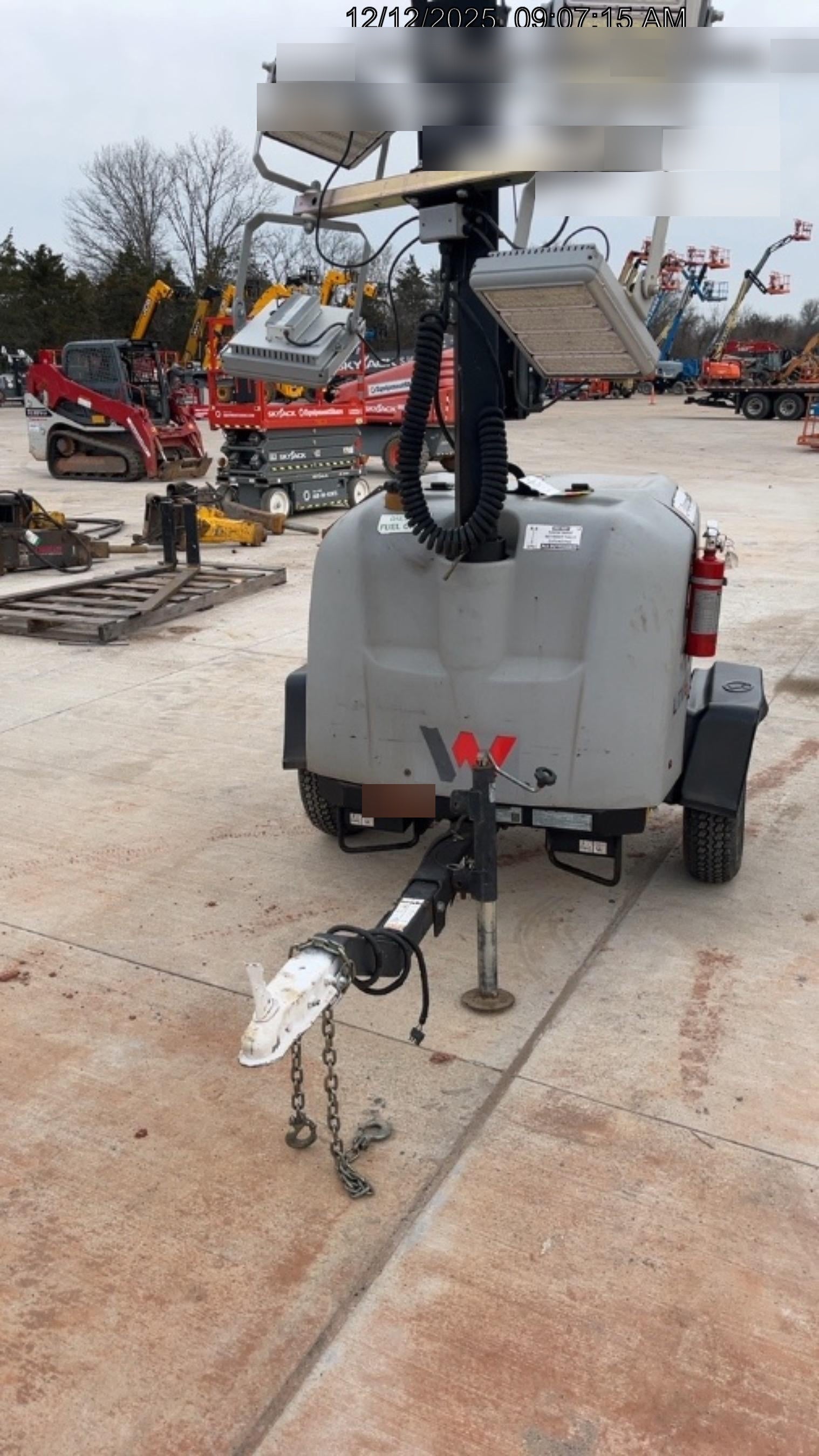 2020 Wacker Neuson LTV6K LTV6K-METAL HALIDE LIGHT TOWER 60HZ KUBOTA LED 300