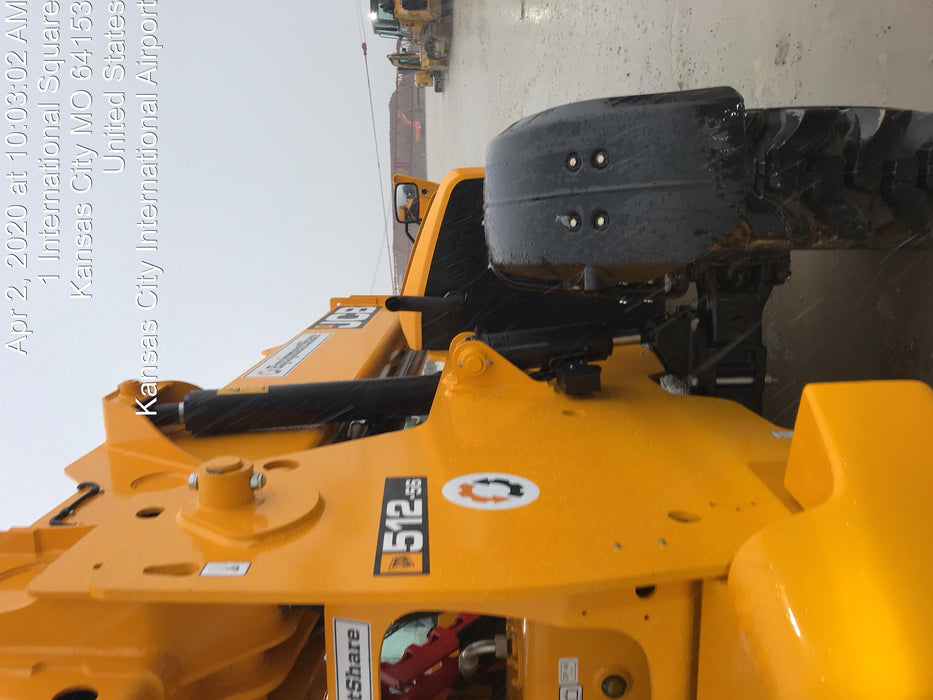 2019 JCB 512-56 Cab/Heat/Air, 109 HP, Solid Tires, STD Worklight, Beacon, Aux Hydraulics, Lifting Eye, Back up Alarm w/66" Carriage/60" Forks