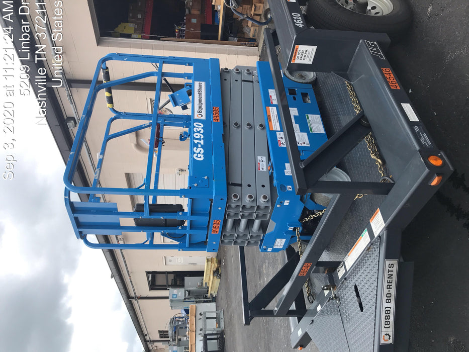 2019 Genie GS-1930 Fixed Rails with Chain Entry