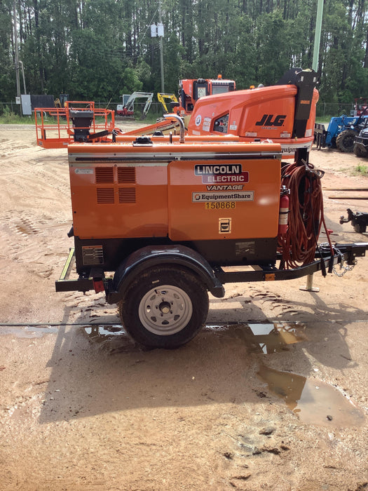 2021 Lincoln Electric Vantage 322 Vantage 322 Ready Pak 3 w/ Telematics & Decals, ORANGE (includes trailer, cable rack, fender light kit)