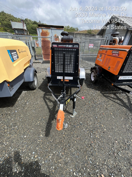 2022 Lincoln Electric Vantage 549X Crosslink Technology, Trailer Mounted, ES Decals, T3