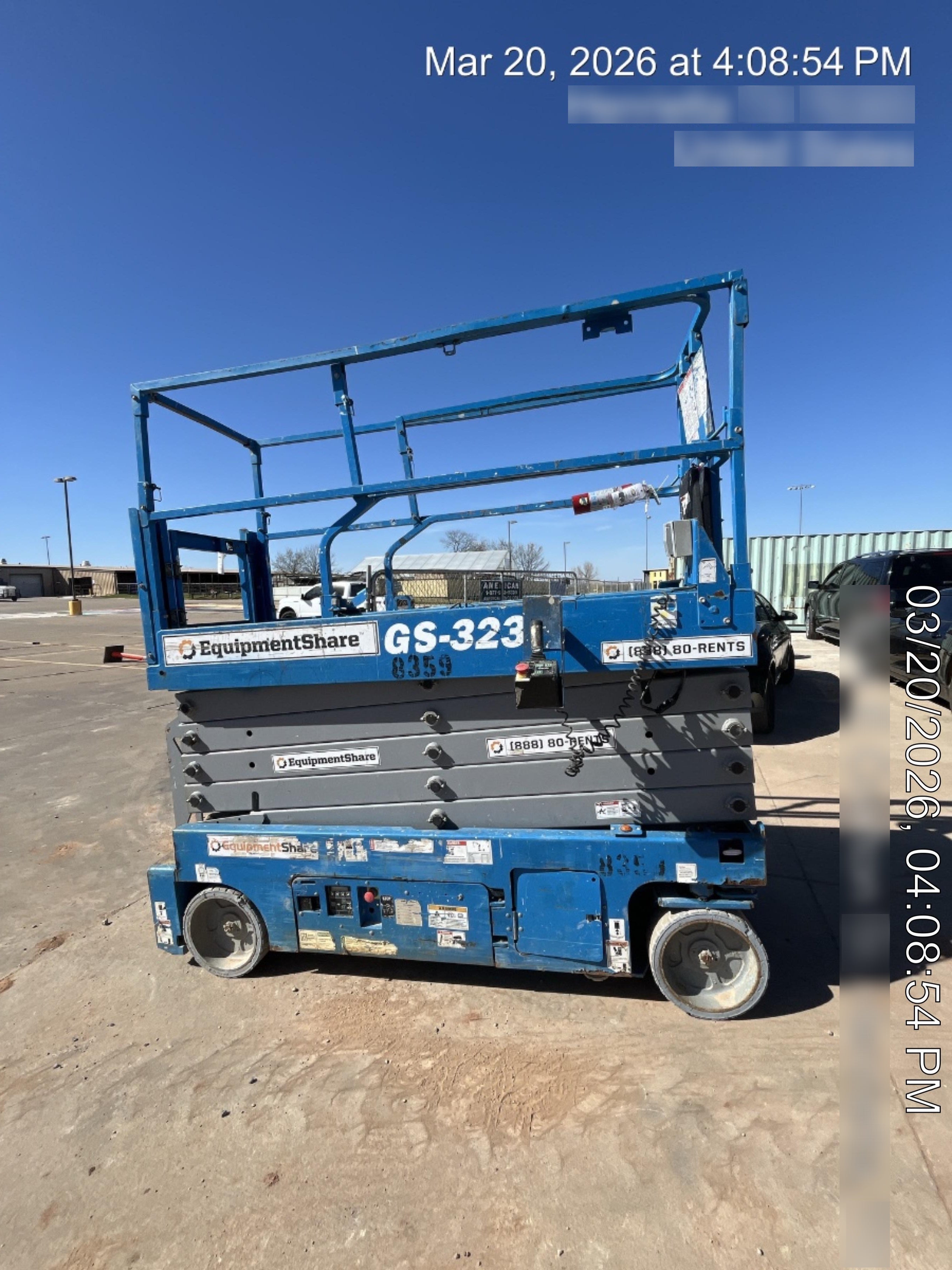 2018 Genie GS-3232 Genie GS3232 Lift w/Folding Rails and Swing Gate