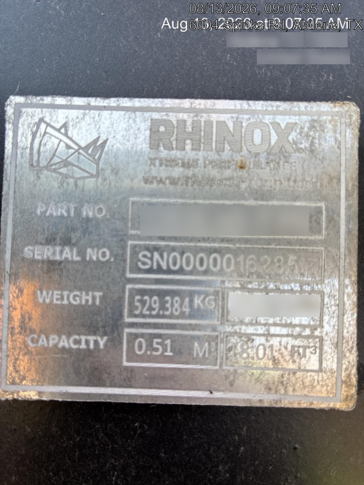 2026 RHINOX 36" Tooth Bucket - Rhinox