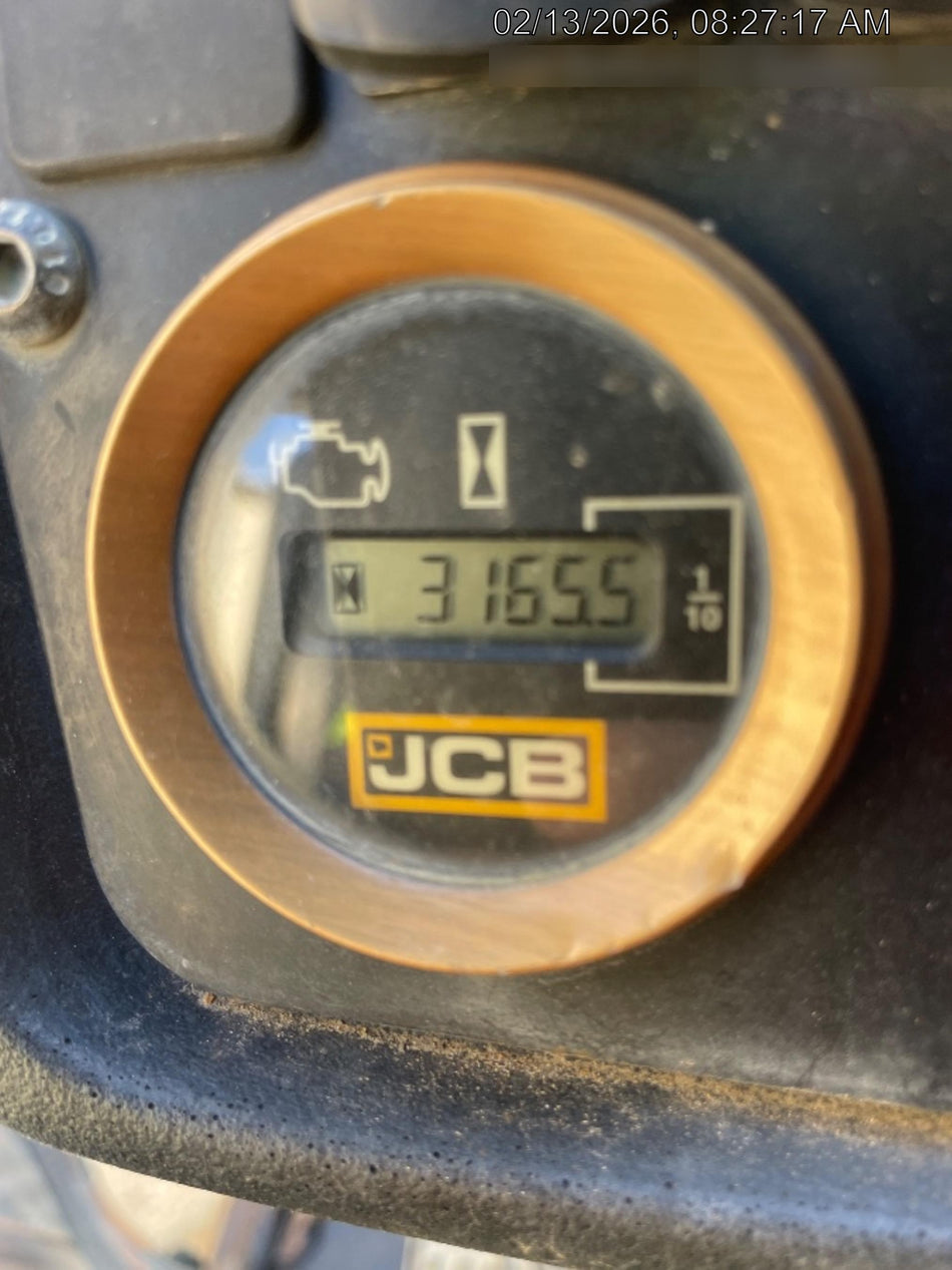 2019 JCB 509-42 Open ROPS, 74 HP, Solid Tires, Worklights, Beacon, Aux Hydraulics, Lifting Eye 66" Carriage/60" Forks