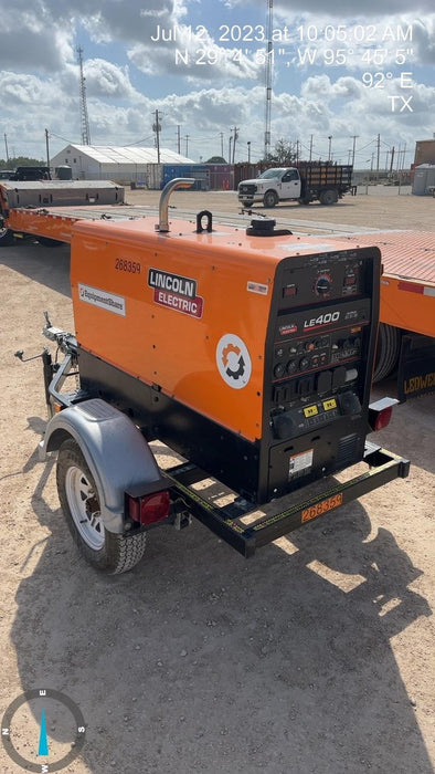 2022 Lincoln Electric LE400 Kubota V1505, Trlr, Cable Rack, Light Kit, ES Decals, T3