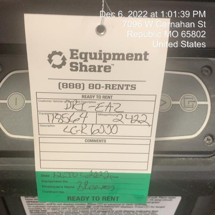 2020 DRI-EAZ LGR6000Li