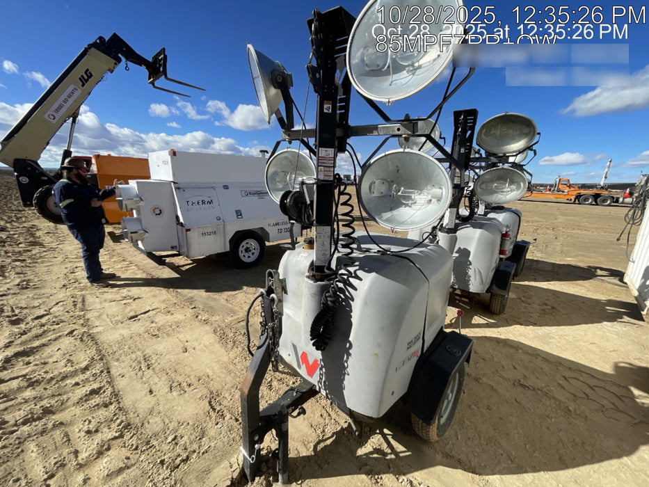 2018 Wacker Neuson LTV6K-MH Wacker Neuson LTV6K Mobile Light Tower w/Fuel Level Sensor Installed