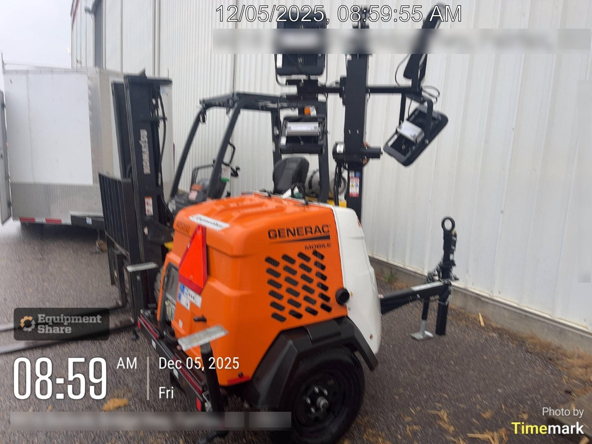 2024 Generac MLT6SKDS-STD4 ELEC WINCH Diesel, Electric Winch Mast, Powerzone Controller, (4) 320W LED Lights, 4kW Generator, 39.9 Gal Fuel Tank, 2" Ball, T3