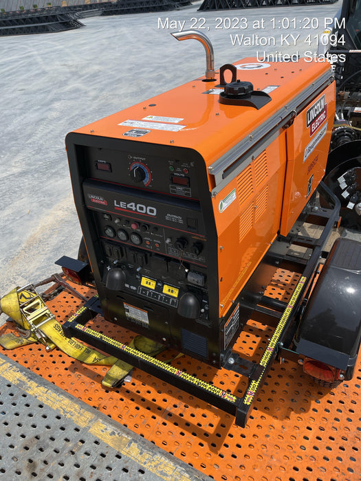 2023 Lincoln Electric LE400 Kubota V1505, Trlr, Cable Rack, Light Kit, ES Decals, T3