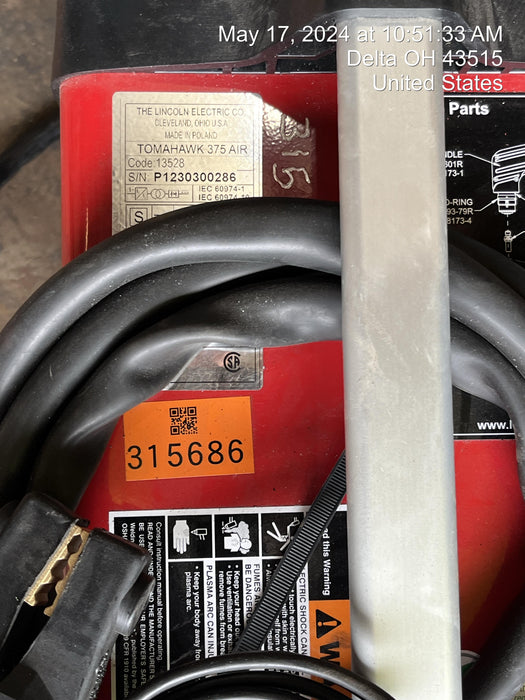 2023 LINCOLN ELECTRIC TOMAHAWK 375