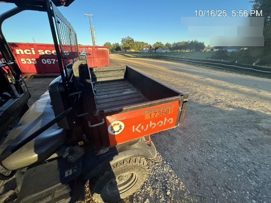 2021 Kubota RTV-X1140W-H Plastic Canopy, Windshield Acrylic Clear, LED Strobe Light, Wire Harness Kit, Back up Alarm