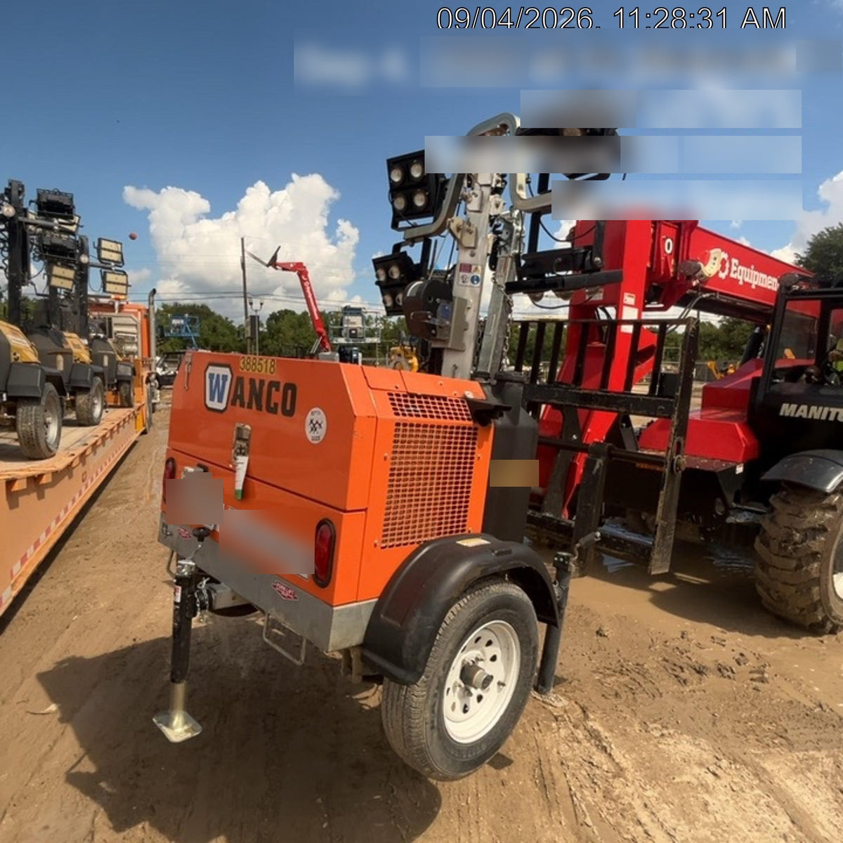 2024 Wanco WLTT-4MM4K Diesel, Deep Sea Controller, Shore Power Plug, Auto Start, (4) 350W LED Floodlights, 4kW Generator, 60 Gal Fuel Tank, 2" Ball, T3