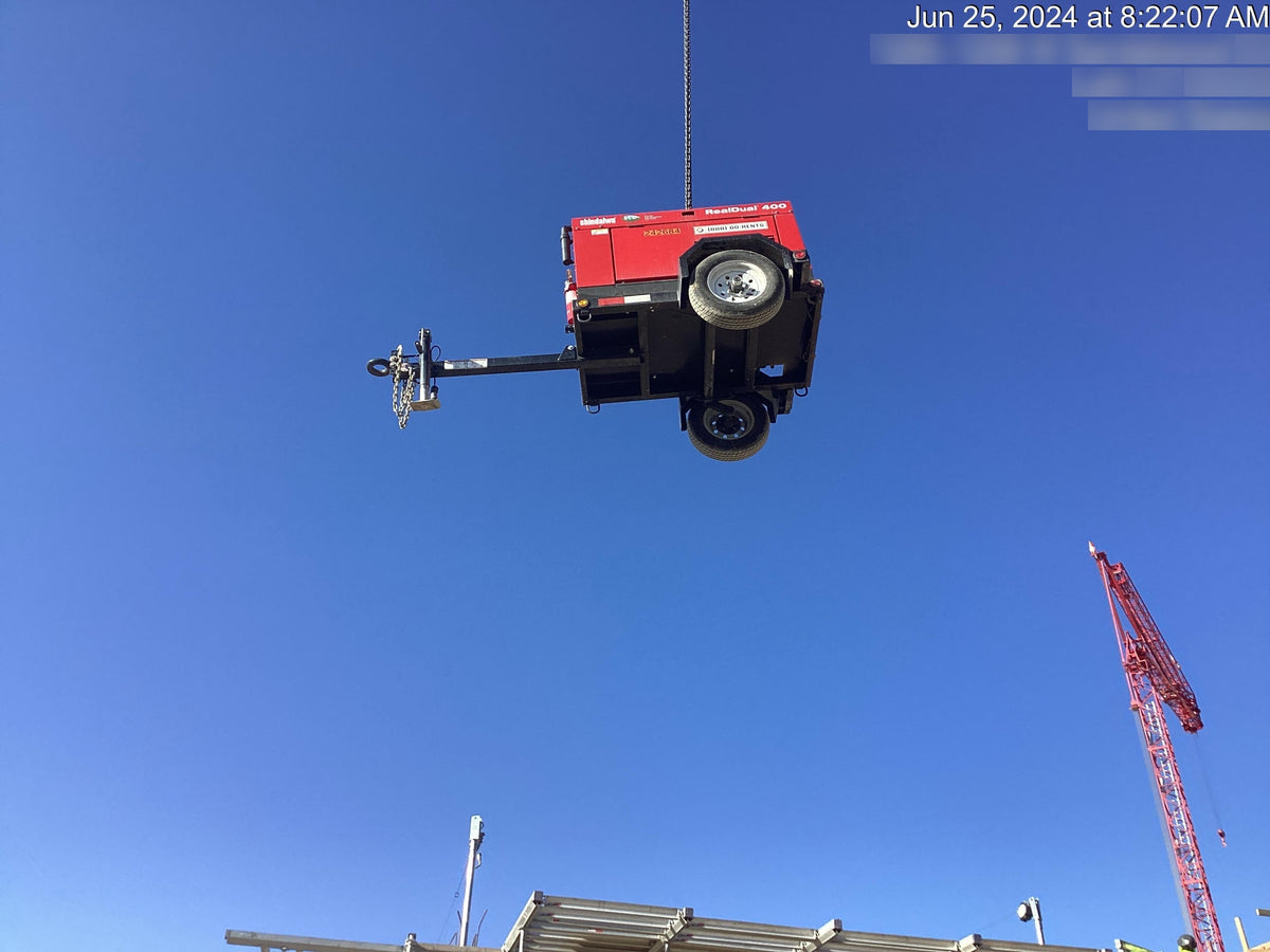2022 Shindaiwa DGW400MDL Kubota D902 Engine, 23 HP, Dual Op Welder, Wire, Arc, Droop Stick, Tig, and CC Stick Functionality, Simulphase, 3 Phase and 1 Phase Gen Output, Single Axle NB Trlr, Slr Trckl Chrg 12V 12W, Fire Ext