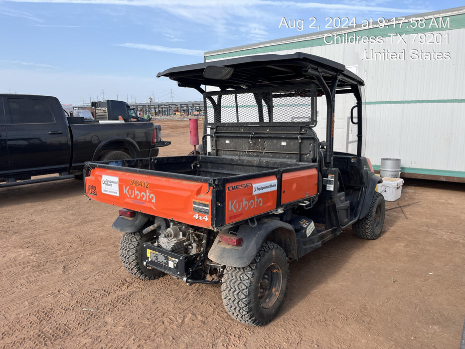 2024 Kubota RTV-X1140W-H 4WD, LED Strobe, Windshield Acrylic Clear, Plastic Canopy, Wire Harness Kit, Backup Alarm