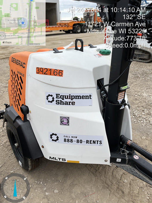2024 Generac MLT2 Diesel, Flex Switch 120V Input, Powerzone Controller, 
(4) 320W LED Lights, 4kW Generator, 39.9 Gal Fuel Tank, 2" Ball, T3