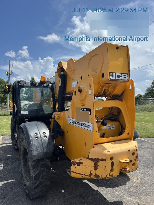 2019 JCB 510-56 Open ROPS, 74 HP, Solid Tires, Worklights, Beacon, Aux Hydraulics, Lifting Eye w/60" Carriage/60" Forks