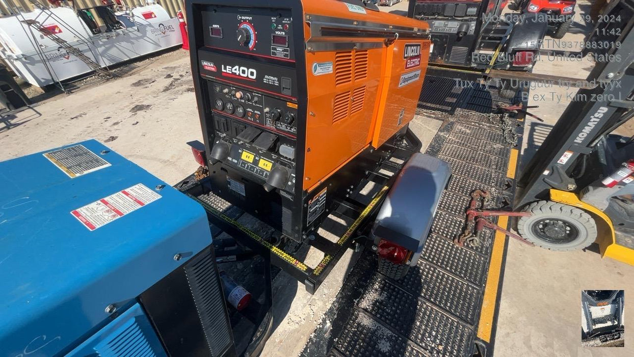 2022 Lincoln Electric LE400 Kubota V1505, Trlr, Cable Rack, Light Kit, ES Decals, T3