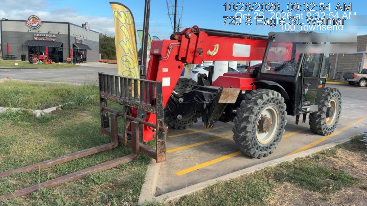 2019 Manitou MTA10055 Cab/Heat/Air, 120 HP, Solid Tires, Work Lights, Lift Hook, Auxiliary Hydraulics w/66" Carriage and 60" Forks