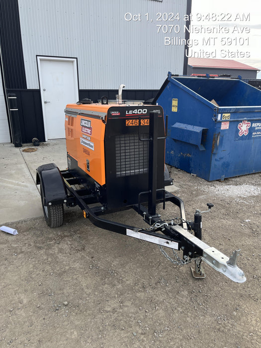 2022 Lincoln Electric LE400 Kubota V1505, Trlr, Cable Rack, Light Kit, ES Decals, T3